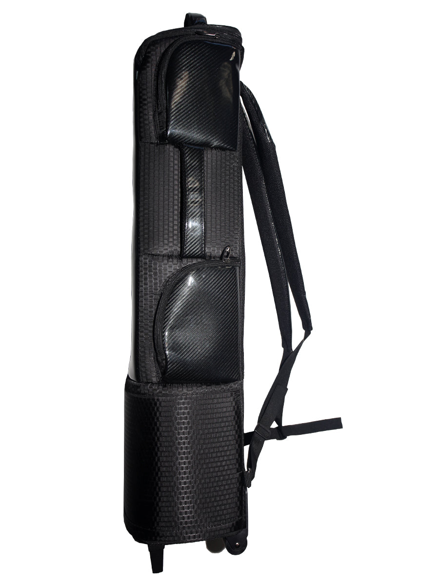 3K Carbon Fiber Billiard Cue Case with 32 Holes And Breathable Shoulder Straps