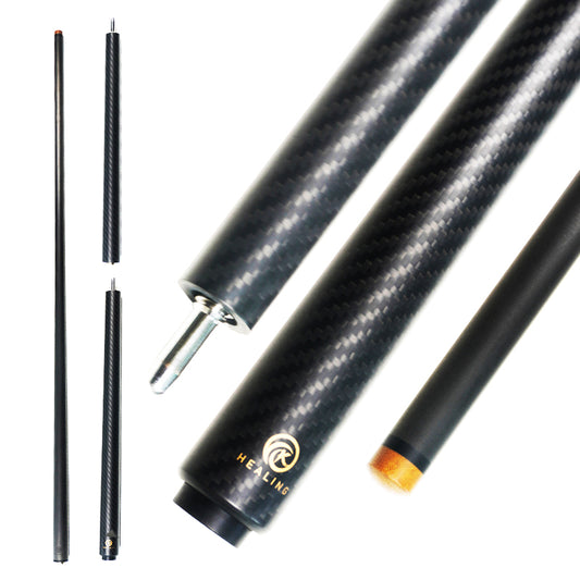 Uniloc Break-Jump-Queue aus Kohlefaser – 12,9 mm und 3K-Twill, mattes Finish