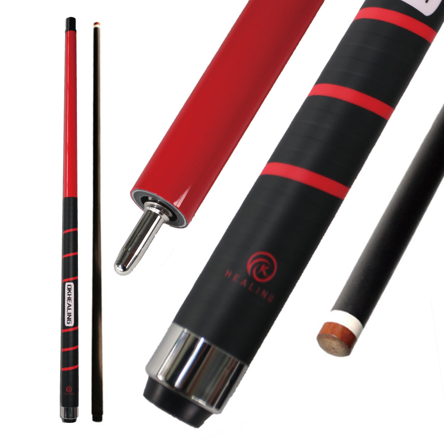 Carbon Fiber Break Cue with Non-slip Wrap - 12.9mm Uniloc and Juma Ferrule