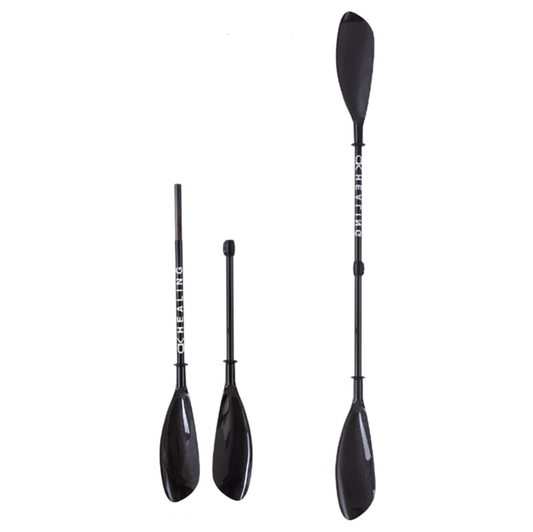 Zweiteiliges Kajakpaddel aus Carbon – verstellbar und abnehmbar