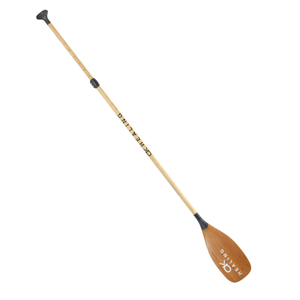 Carbon 3-Piece SUP Paddle - Adjustable Detachable and Bamboo Skin