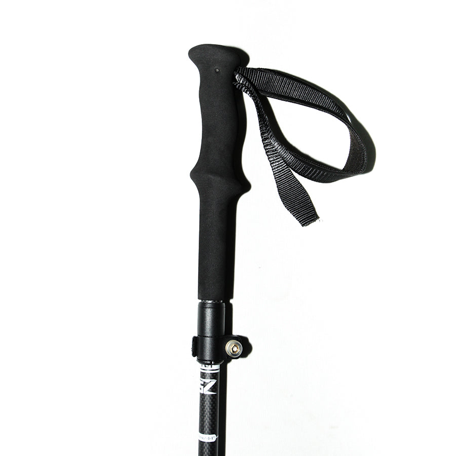 Carbon Fiber Trekking Poles - Adjustable Folding and Black Color