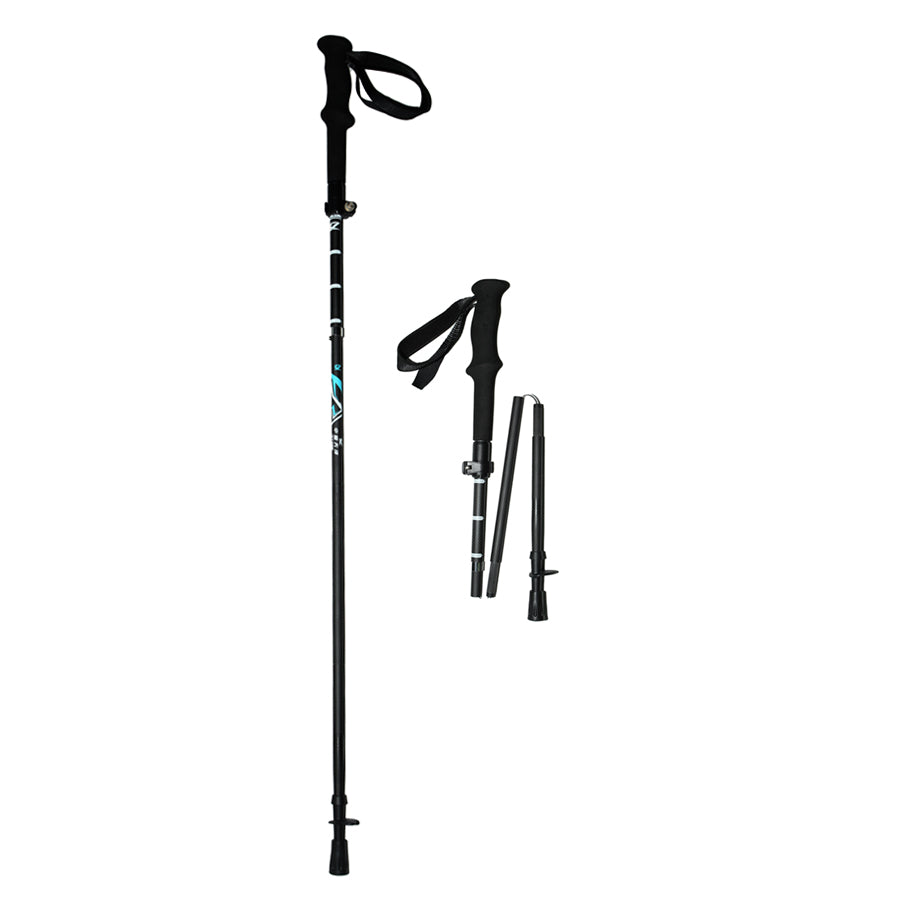 Carbon Fiber Trekking Poles - Adjustable Folding and Black Color