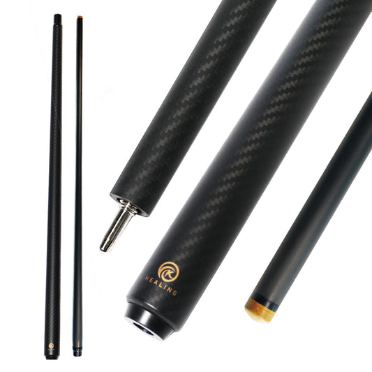 Billardqueue aus Kohlefaser – 10 mm Uniloc und schwarze 3K-Twill-Mattoberfläche