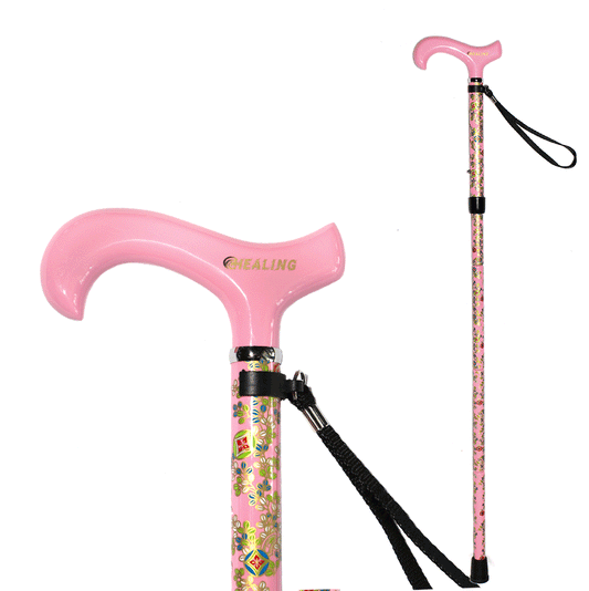 Ultralight Folding Carbon Fiber Walking Cane - Adjustable Height