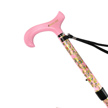 Ultralight Folding Carbon Fiber Walking Cane - Adjustable Height