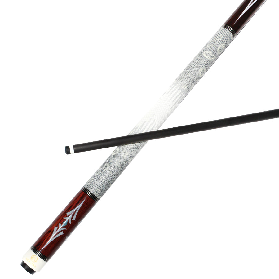 Pool Cue with Carbon Shaft Wood Butt - 11.8mm Radial