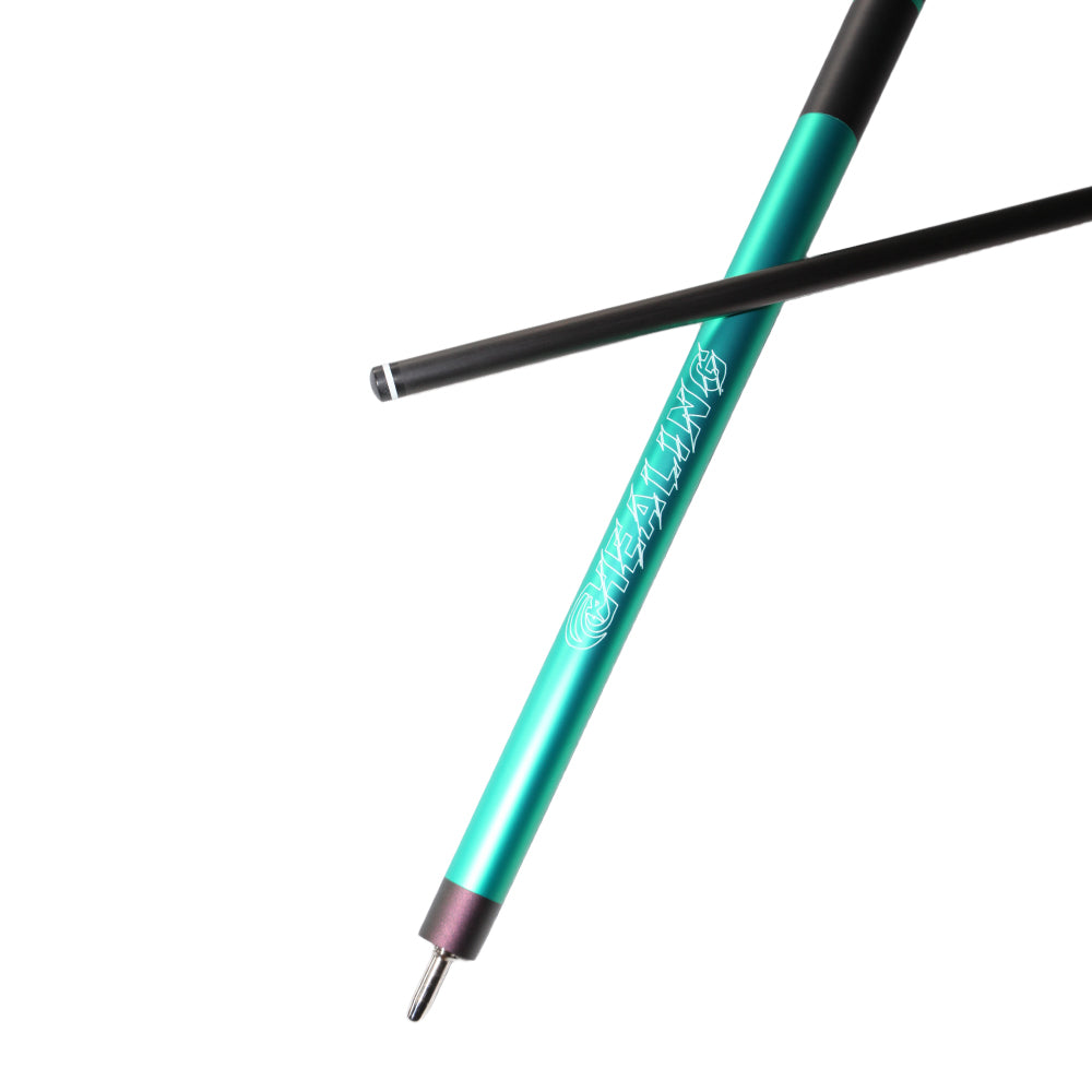 Break-Queue aus Kohlefaser mit rutschfestem Griffband, Uniloc-System (12,9 mm) und Juma-Ferrule