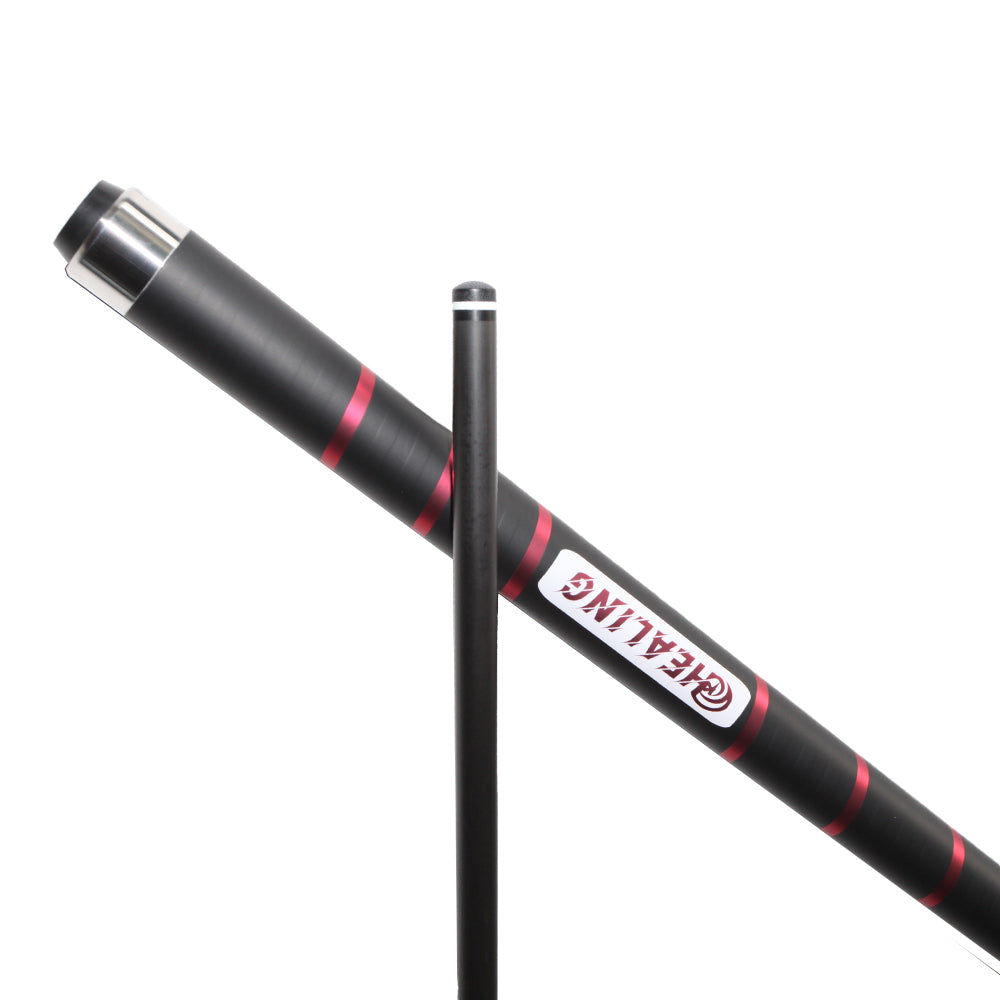 Break-Queue aus Kohlefaser mit rutschfestem Griffband, Uniloc-System (12,9 mm) und Juma-Ferrule