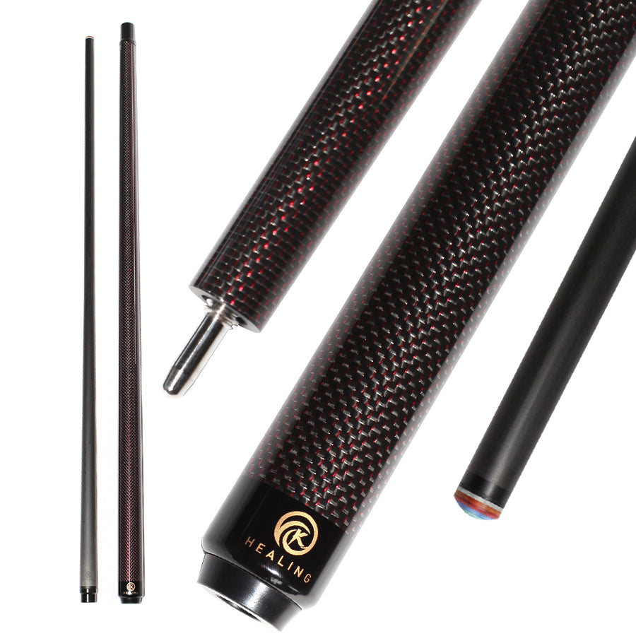 Carbon Fiber Pool Cue - 12.4mm Uniloc