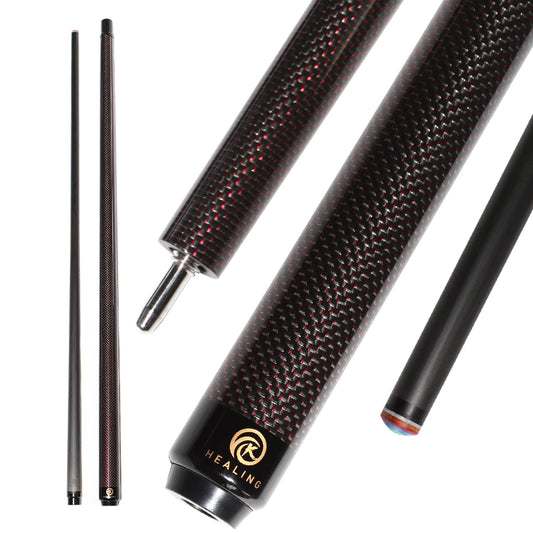 Carbon Fiber Pool Cue - 12.4mm Uniloc
