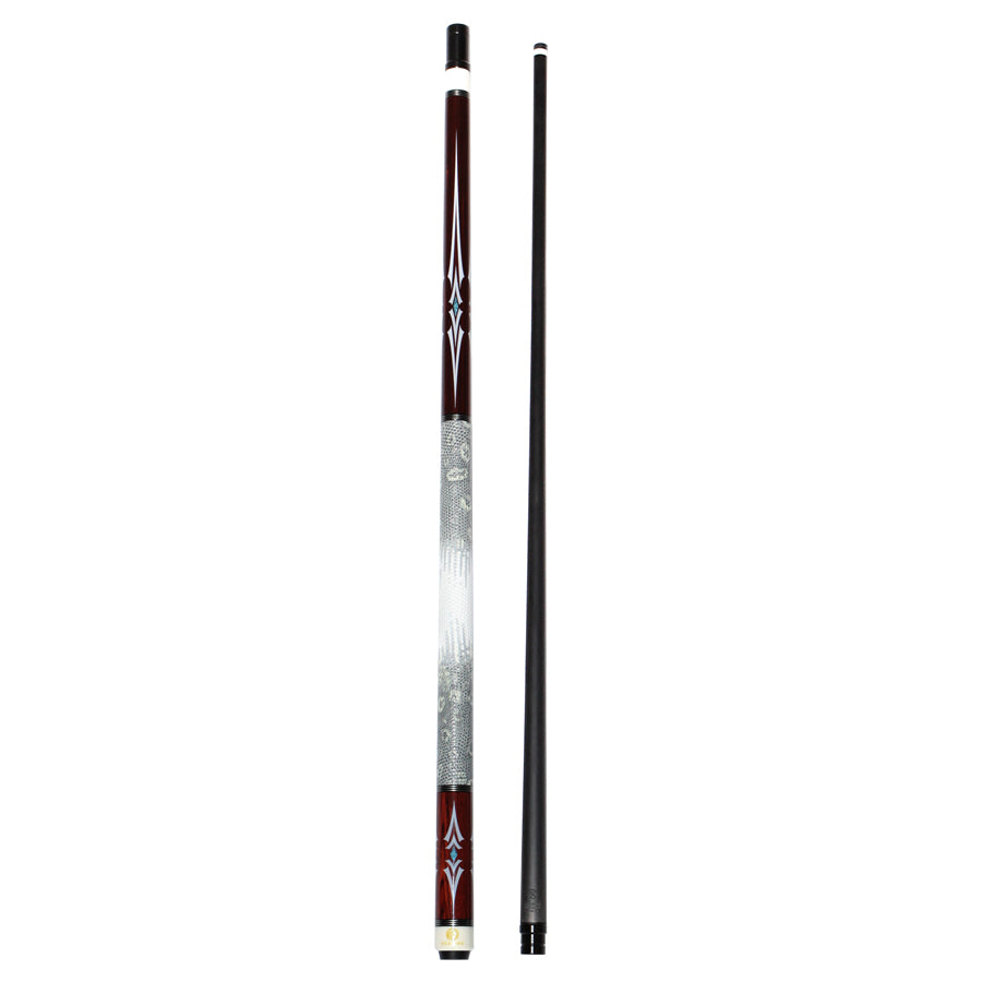 Pool Cue with Carbon Shaft Wood Butt - 11.8mm Radial