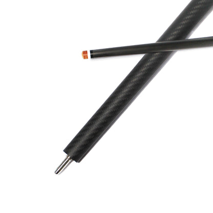 Billardqueue aus Kohlefaser – 10 mm Uniloc und schwarze 3K-Twill-Mattoberfläche 