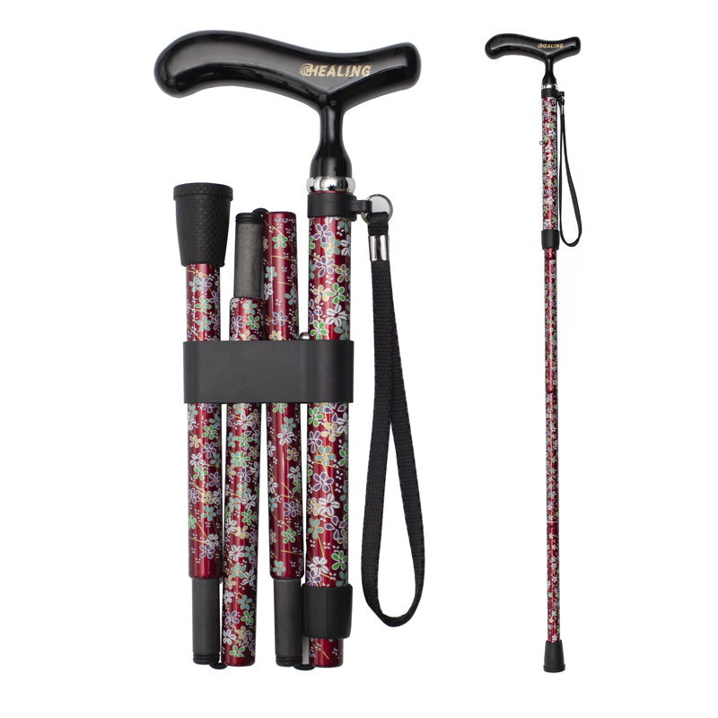 Faltbarer Gehstock aus Kohlefaser – verstellbar und ultraleicht