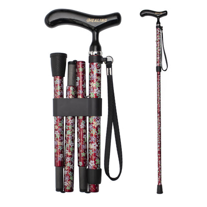 Faltbarer Gehstock aus Kohlefaser – verstellbar und ultraleicht