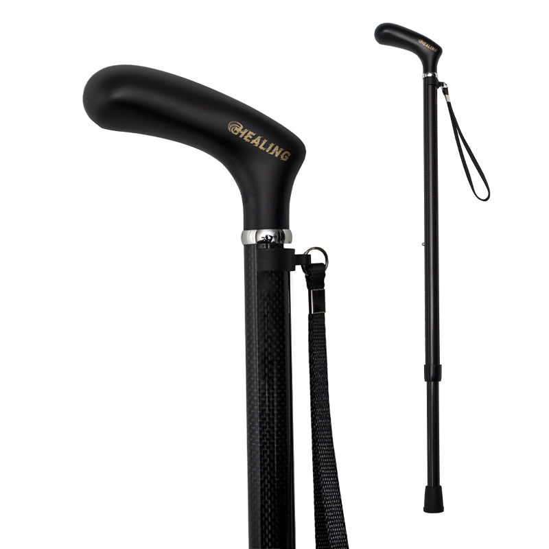 Verstellbarer Gehstock aus Kohlefaser – ultraleicht