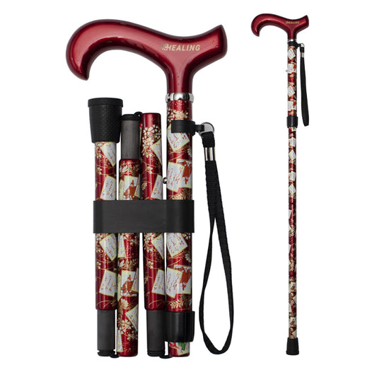 Faltbarer Gehstock aus Kohlefaser – verstellbar und ultraleicht