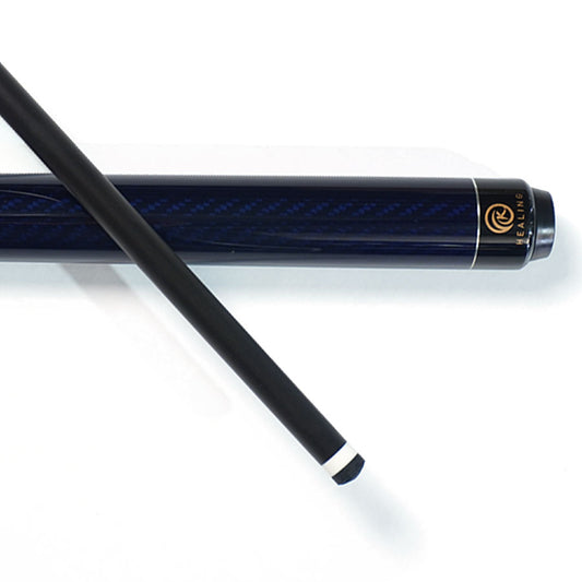 Blue Carbon Fiber Pool Cue Radial - 11.8mm LD 3K Twill