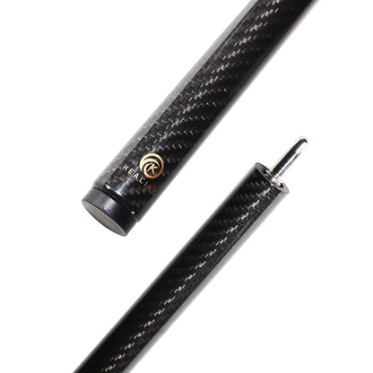 OKHEALING Carbon Jump Cue - Uniloc Joint 13.8mm Tip and Black 3K Twill Surface