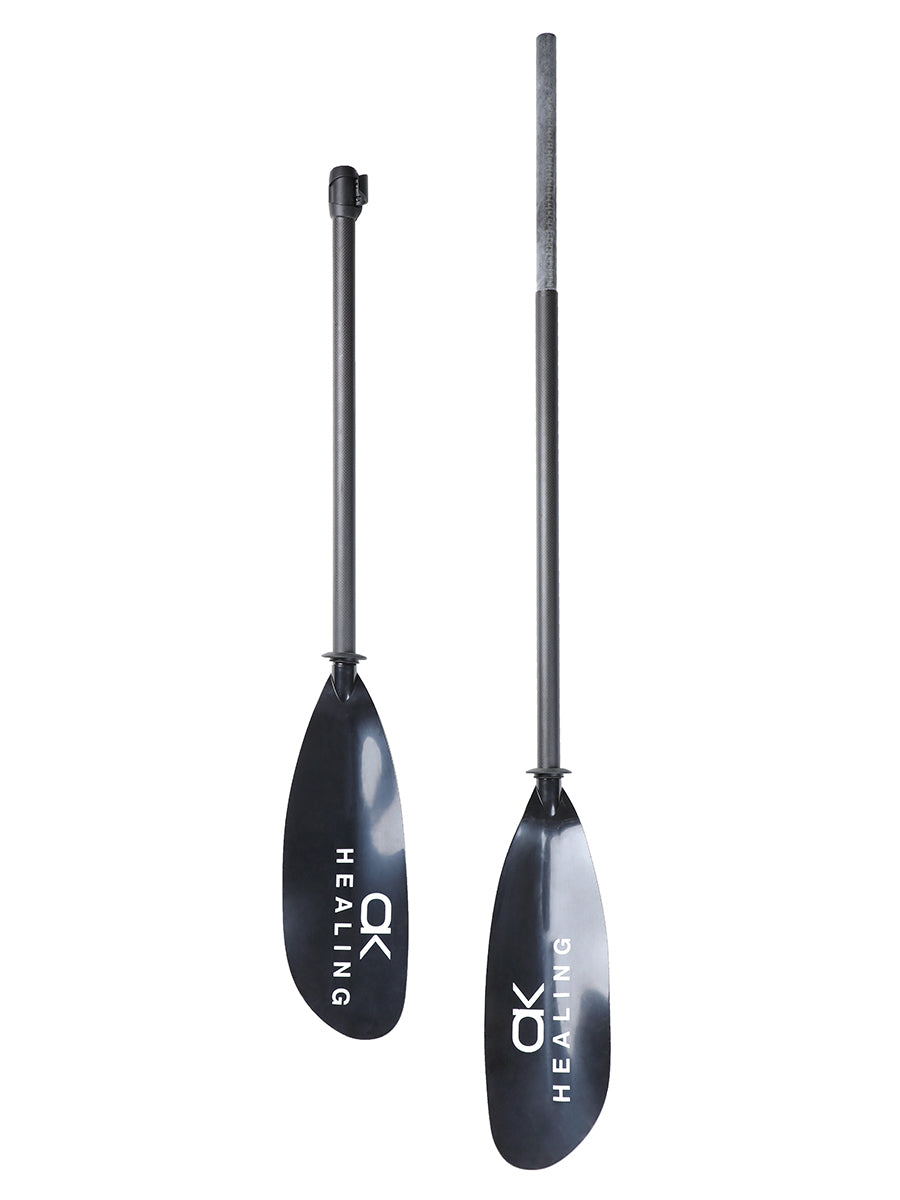OKHEALING 2-Piece Fiberglass Kayak Paddle with 3K Plain Surface