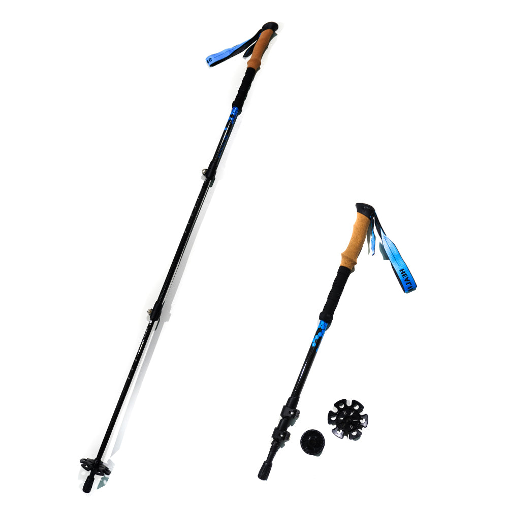 Carbon Fiber Trekking Poles - Adjustable and Collapsible