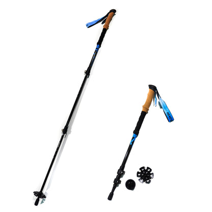 Carbon Fiber Trekking Poles - Adjustable and Collapsible