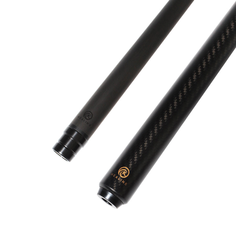 Carbon Fiber Pool Cue - 12.4mm Uniloc and Black 3K Twill UD Surface