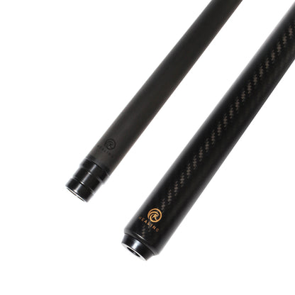 Carbon Fiber Pool Cue - 12.4mm Uniloc and Black 3K Twill UD Surface
