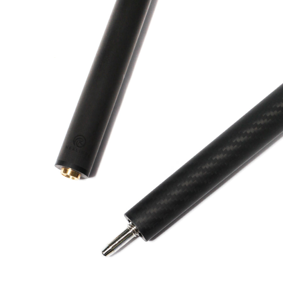 Billardqueue aus Kohlefaser – 10 mm Uniloc und schwarze 3K-Twill-Mattoberfläche 