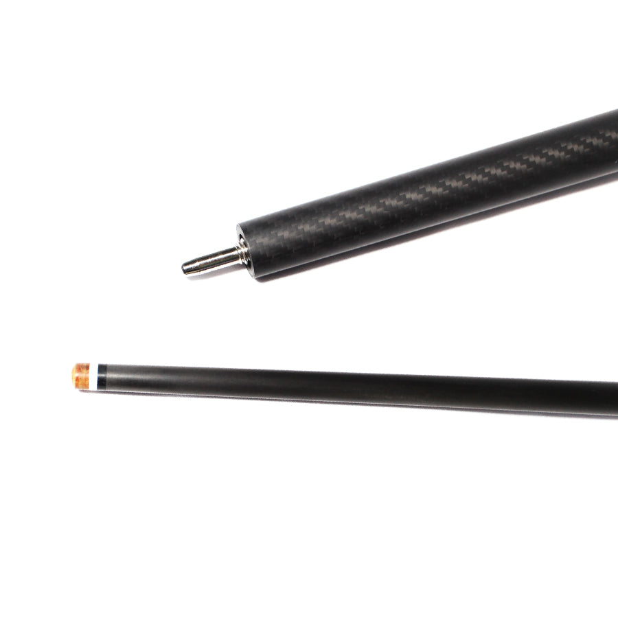 Billardqueue aus Kohlefaser – 10 mm Uniloc und schwarze 3K-Twill-Mattoberfläche 