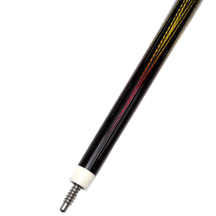 Schwarzer Billardqueue aus Kohlefaser, radial, 12,5 mm, mit XTC-Ferrule