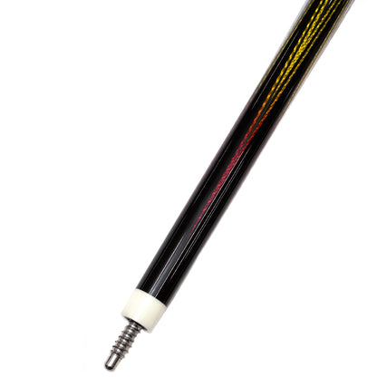 Schwarzer Billardqueue aus Kohlefaser, radial, 12,5 mm, mit XTC-Ferrule