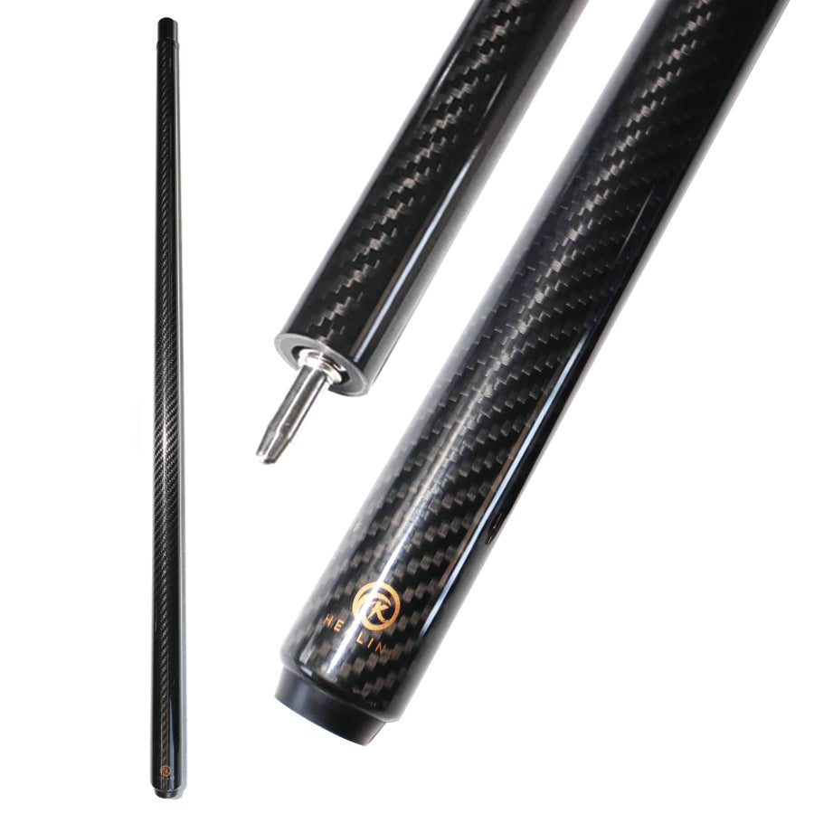 Carbon Fiber Uniloc Cue Butt - Black 3K Twill Surface