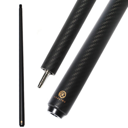 Carbon Fiber Uniloc Cue Butt - Black 3K Twill Surface