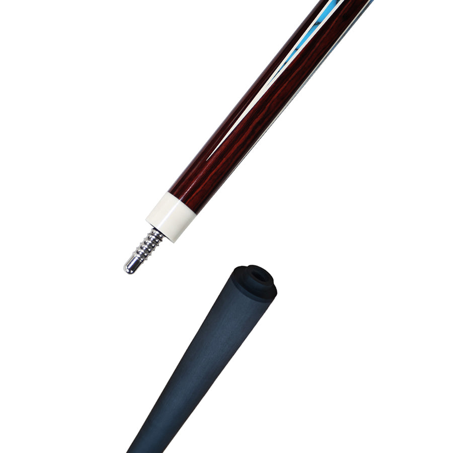 Pool Cue with Carbon Shaft Wood Butt - 12.4mm Radial