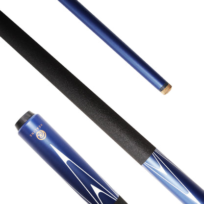 OKHEALING fiberglass billiard break cue 12.9mm tip with blue paint for shaft and butt