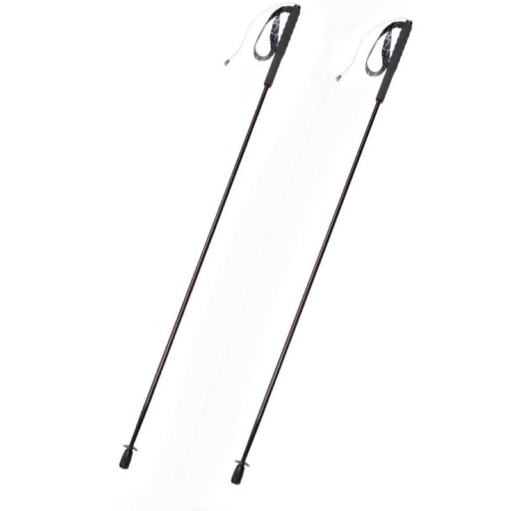 Carbon Trekking Poles - Dark Red- Folding and Ultralight