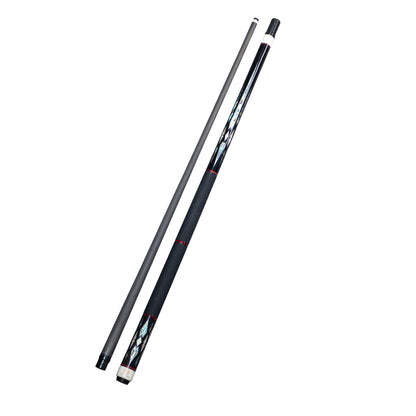 Schwarzer Billardqueue aus Kohlefaser, radial, 12,5 mm, mit XTC-Ferrule