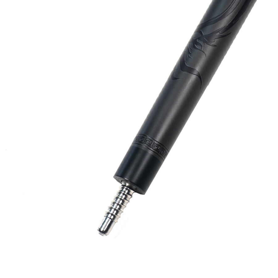 Black Carbon Fiber Pool Cue Radial - 12.5mm and XTC Ferrule