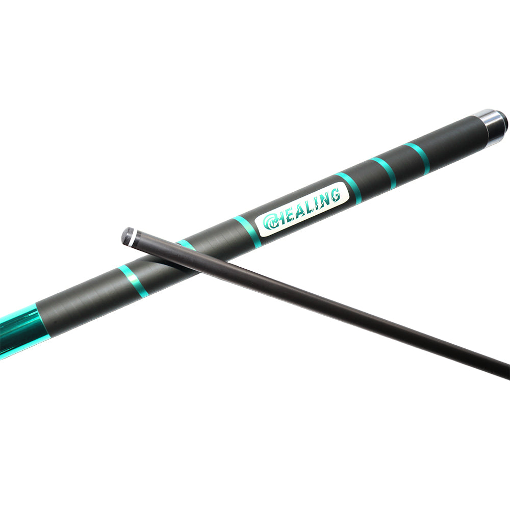 Break-Queue aus Kohlefaser mit rutschfestem Griffband, Uniloc-System (12,9 mm) und Juma-Ferrule