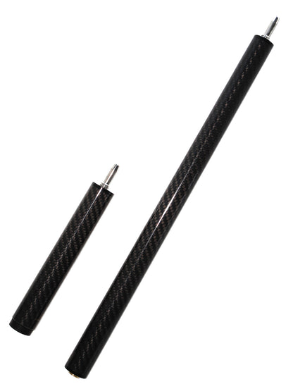 OKHEALING 3-piece Carbon Jump Cue with 3K Twill Surface and 12.9mm Bakelite Tip