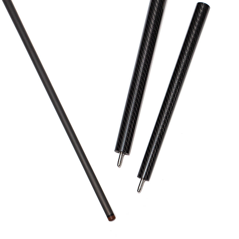 Carbon Fiber Break Jump Cue Uniloc Style - 12.9mm with 3K Twill Surface