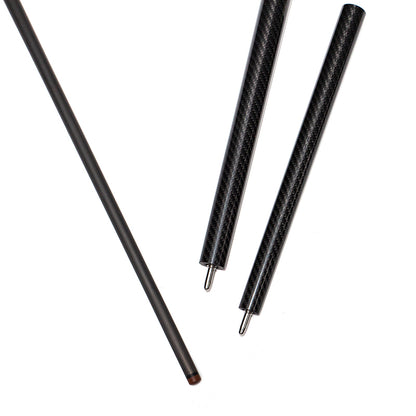 Carbon Fiber Break Jump Cue Uniloc Style - 12.9mm with 3K Twill Surface