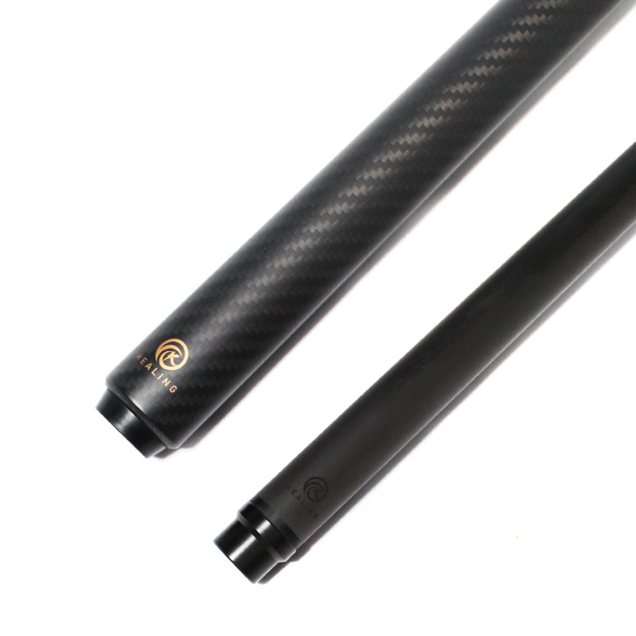 Billardqueue aus Kohlefaser – 10 mm Uniloc und schwarze 3K-Twill-Mattoberfläche 