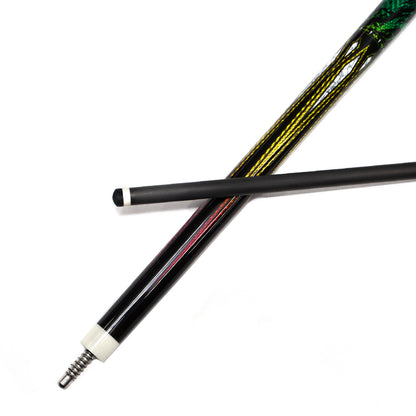 Schwarzer Billardqueue aus Kohlefaser, radial, 12,5 mm, mit XTC-Ferrule