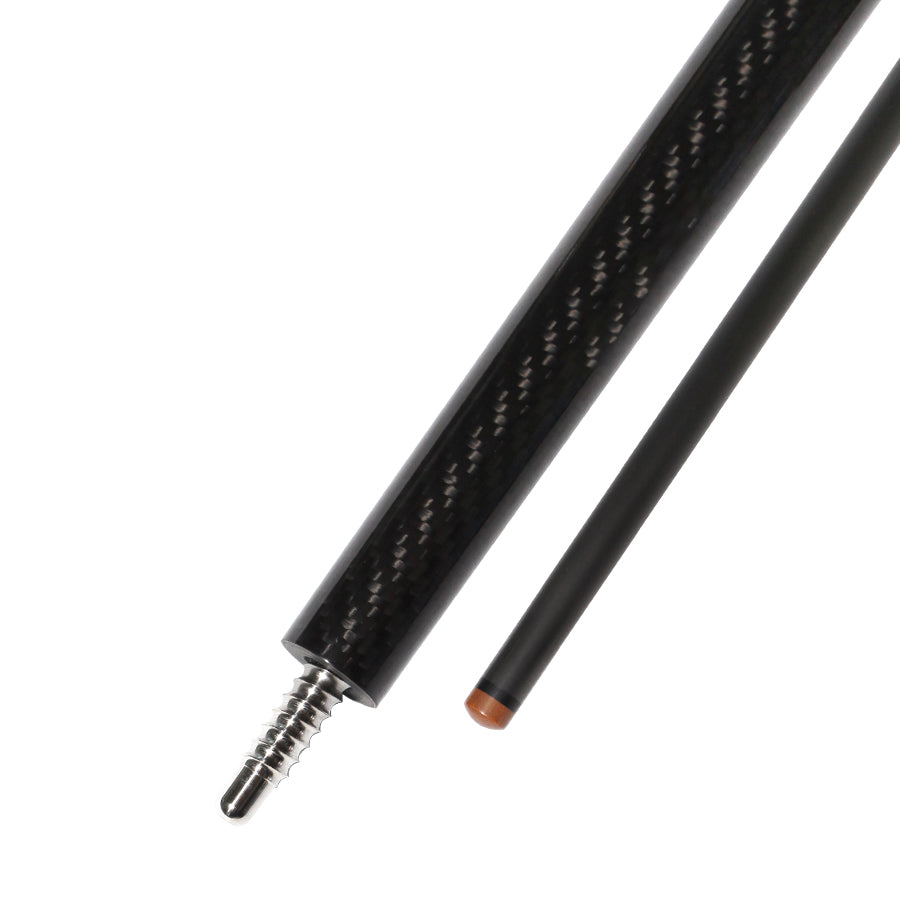 Carbon Fiber Break Jump Cue - 12.9mm Radial Uniloc and Black 3K Twill Glossy Finish