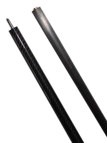 OKHEALING 3-piece Carbon Jump Cue with 3K Twill Surface and 12.9mm Bakelite Tip