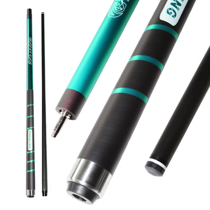 Break-Queue aus Kohlefaser mit rutschfestem Griffband, Uniloc-System (12,9 mm) und Juma-Ferrule