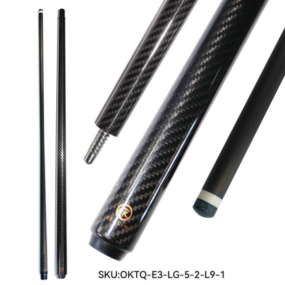 Custom Carbon Fiber Pool Cue – Any Butt Design from Our Site