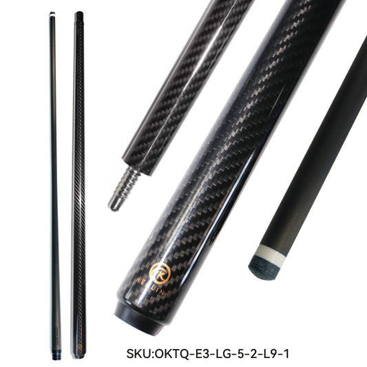 Custom Carbon Fiber Pool Cue – Any Butt Design from Our Site